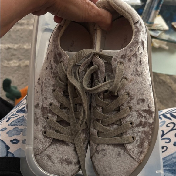 Rag & Bone Gray Velvet Sneakers - Picture 8 of 9